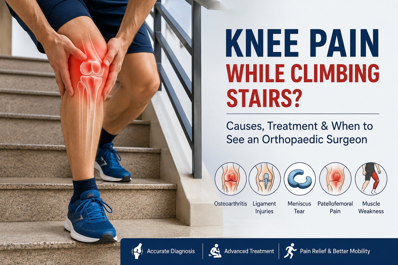 Knee Pain While Climbing Stairs? Causes, Treatment & When to See an Orthopaedic Surgeon